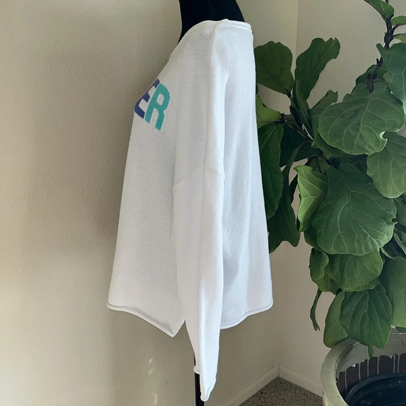 ESCAPE by Habitat Clothes SUMMER Women’s White 100% Cotton Swester Jumper XL NWT - Picture 6 of 16